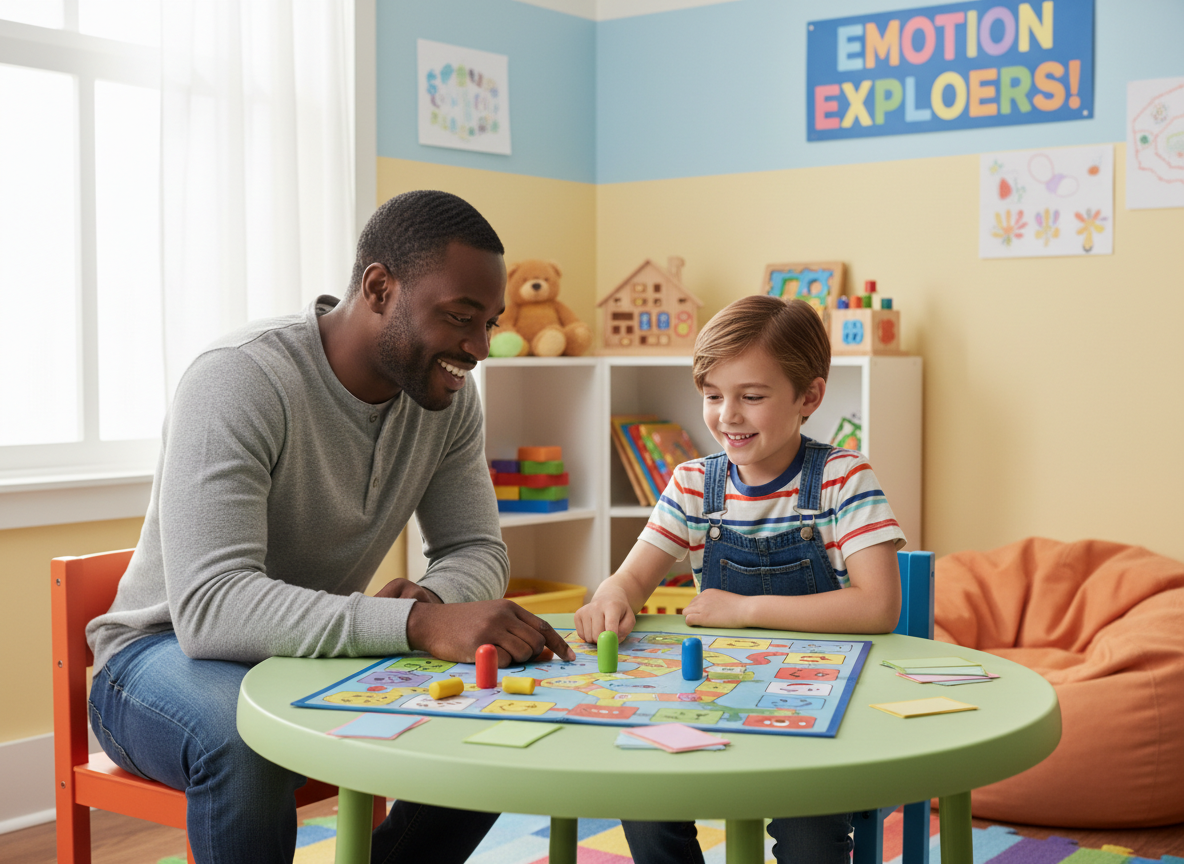 A child growing and thriving through supportive connection